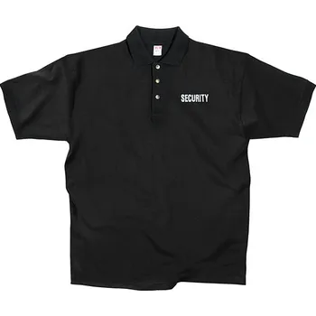 Pánské tričko Polokošile s límečkem bavlněné SECURITY krátký rukáv GOLF ČERNÉ Polokošile s límečkem bavlněné SECURITY krátký rukáv GOLF ČERNÉ vel. XXL