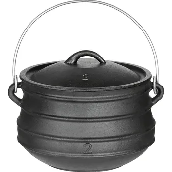 Kempingové nádobí FOX Outdoor Kotlík polní litinový s poklicí 5 litrů