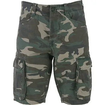 Pánská móda Kraťasy CARGO STONEWASHED WOODLAND Kraťasy CARGO STONEWASHED WOODLAND vel. S
