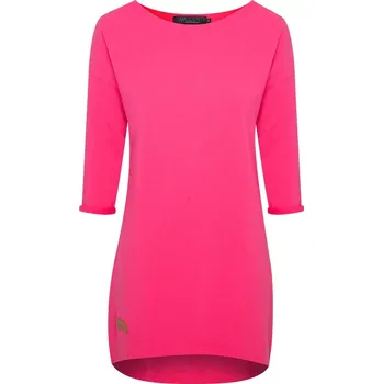 Dámské šaty Dámské teplákové mikino-šaty DRESSY tmavě růžové - ČESKÁ VÝROBA - MDRDPIXXL