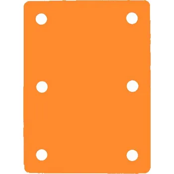 Plavecký ponton (6 otvorů) 950x700x38mm, oranžová