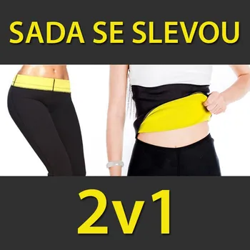 Dámské legíny TIP! SADA Legíny + pás na hubnutí Velikost: XXXL