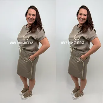 Dámská sukně Komplet triko + sukně MICHELLE Barva: Bílá