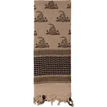 ROTHCO Šátek SHEMAGH 107 x 107 cm GADSDEN SNAKE TAN
