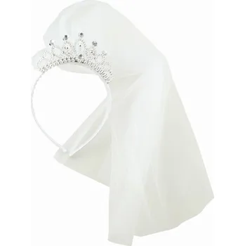 Anděl Přerov Čelenka korunka se závojem bílá Svatební dekorace Anděl Přerov Čelenka korunka se závojem bílá