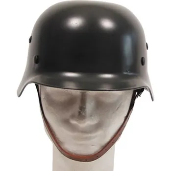 Airsoft MFH Helma ocelová WWII s koženým vnitřkem ZELENÁ