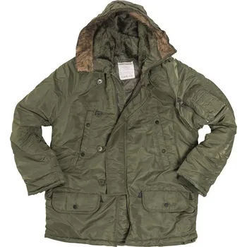 Bunda US pilotní N-3B BASIC dlouhá ZELENÁ Bunda US pilotní N-3B BASIC dlouhá ZELENÁ vel. 3XL