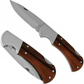 Sebeobrana MIKOV Nůž zavírací SAVAGE NEREZ s pojistkou střenka DŘEVO