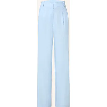 Dámské kalhoty Mrs & Hugs Dámské Marlene Kalhoty Se Lnem, tmavě modrá, 40