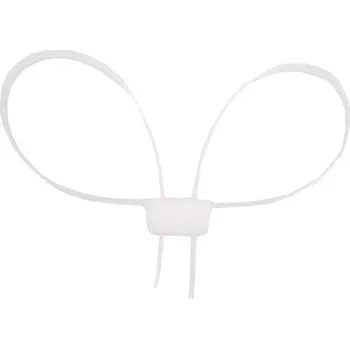 Pouto MFH Pouta jednorázová plastový řemínek 10ks BÍLÁ