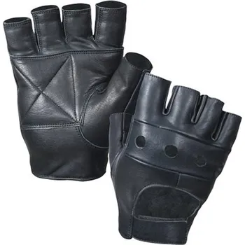 Rukavice Rukavice kožené BIKER bezprsté ČERNÉ Rukavice kožené BIKER bezprsté ČERNÉ vel. XL