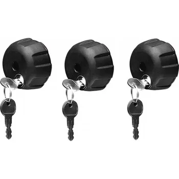 Nosič kol Akční sada 3ks zámků k nosičům kol