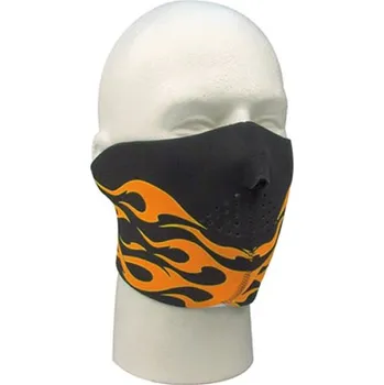 Čepice ROTHCO Polomaska neoprenová na obličej ČERNÁ S PLAMENY
