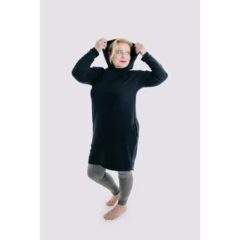 Dámská mikina Dámská tepláková mikina s kapucou BASIC černá - MIKABABLXXL