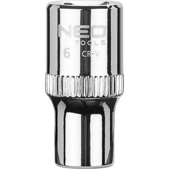 Gola hlavice 1/4" vnitřní šestihran, 6 mm, superlock 08-224 NEO TOOLS