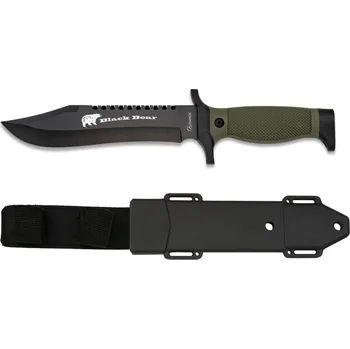 Bojový nůž Albainox Nůž taktický BLACK BEAR s plastovým pouzdrem