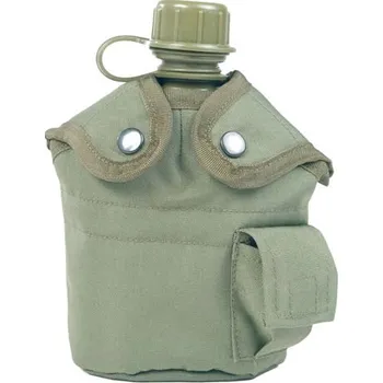 Láhev MIL-TEC® Láhev polní US 1l s pítkem a obalem ZELENÁ