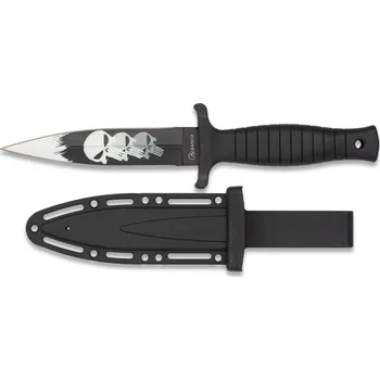 Bojový sport Albainox Nůž dýka 3D SKULLS s pouzdrem