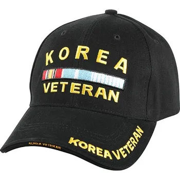 Čepice ROTHCO Čepice DELUXE KOREA VETERAN baseball ČERNÁ