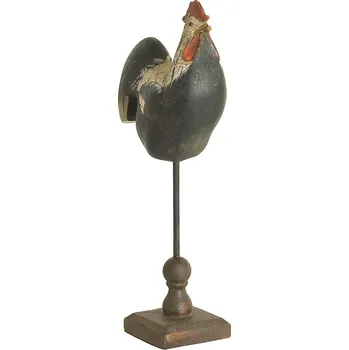Bytová dekorace Dekorace kohout na podstavci - 16 * 8 * 34 cm
