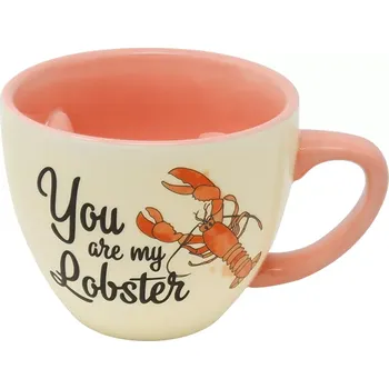 CurePink Keramický hrnek 3D Friends Přátelé You Are My Lobster SC 285 ml
