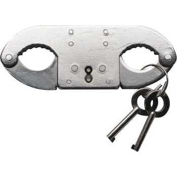 KOMBAT Pouta na palce DOUBLE LOCK nerezová