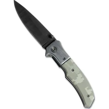 Bojový nůž MIL-TEC® Nůž zavírací ČERNÉ ostří ACU DIGITAL