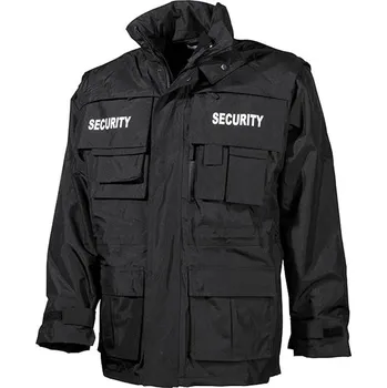 pracovní bunda Bunda SECURITY nepromokavá ČERNÁ Bunda SECURITY nepromokavá ČERNÁ vel. L