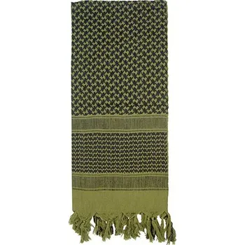 Šála ROTHCO Šátek SHEMAGH 105 x 105 cm OLIV/ČERNÝ