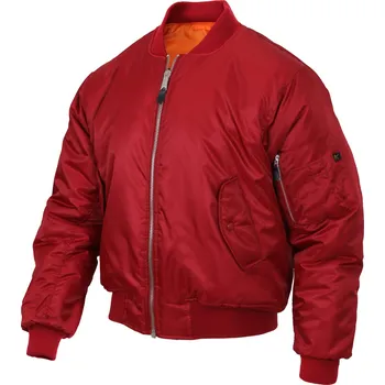 Pánský bomber Bunda ULTRA FORCE MA1 FLIGHT ČERVENÁ Bunda ULTRA FORCE MA1 FLIGHT ČERVENÁ vel. XXL