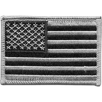 Nášivka ROTHCO Nášivka US vlajka 5 x 7,5 cm STŘÍBRNÁ