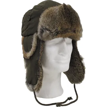 Čepice Beranice zimní králičí kožešina ZELENÁ Beranice zimní králičí kožešina ZELENÁ vel. S