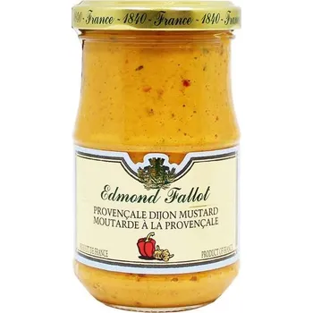 Hořčice Edmond Fallot Dijonská hořčice s provensalským kořením, 210g - sklo