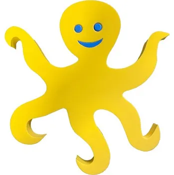 Plovací deska Plavecká deska CHOBOTNIČKA 400x400x38mm, žlutá