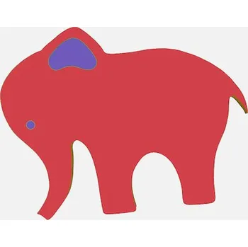 MAXI SLON 8mm 1000x800x8mm, červená