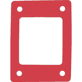 Plovací deska Plavecký ponton s hranatým otvorem uprostřed 950x700x38mm, červená