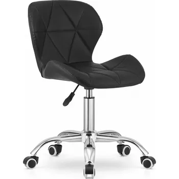 Černé kancelářské křeslo AVOLA z eko kůže