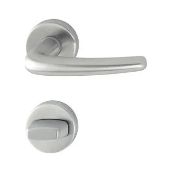 HOPPE kování DENVER, interiérové, klika-klika, F69 nerez mat, rozeta WC