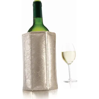 Chladič na víno Vacu vin Chladící návlek na víno platinový Vacuvin