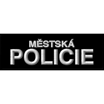 Nášivka NAVYS Nášivka MĚSTSKÁ POLICIE malá velcro ČERNÁ