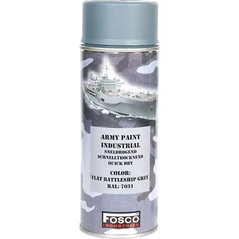 Barva ve spreji FOSCO Barva ARMY ve spreji 400ml RAL 7031 ŠEDÁ LODNÍ
