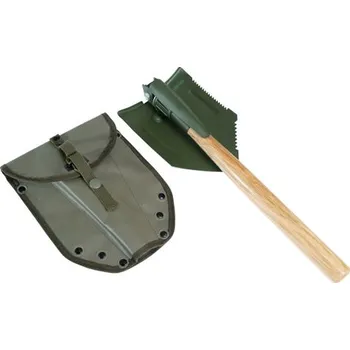 Polní lopatka MIL-TEC® Lopatka US typ s drěvěnou rukojetí a pouzdrem