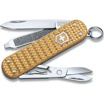 Multifunkční nůž VICTORINOX Nůž kapesní CLASSIC SD ALOX PRECIOUS BRASS GOLD