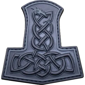 Nášivka JACKETS TO GO Nášivka Thórovo kladivo DRAGON ČERNÁ