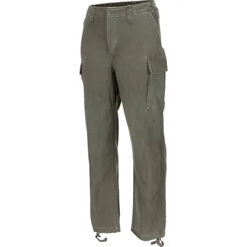 Pánské kalhoty Kalhoty BW styl moleskin předeprané STONEWASHED ZELENÉ Kalhoty BW styl moleskin předeprané STONEWASHED ZELENÉ vel. XS