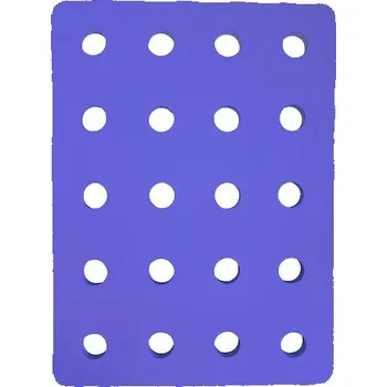 Plovací deska Plavecký ponton (20 otvorů) 950x700x38mm, fialová pruh.