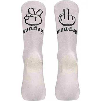 Pánské ponožky NORTHWAVE Cyklistické ponožky Sunday Monday 10 34/36 BÍLÁ