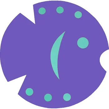 Plavecký ponton RYBKA s otvory 950x950x38, fialová