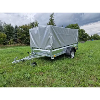 privesyskladem.cz DONY 265 ( 265 x 130 cm ) + plachta 80 cm, svařovaný vozík s plachtou