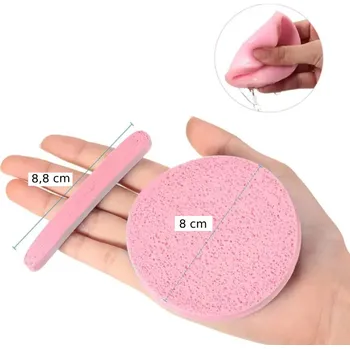 Odličovací houbičky růžové 12 ks